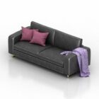 Black Leather Sofa Furniture