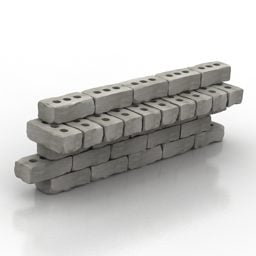Brick Wall 3d-modell