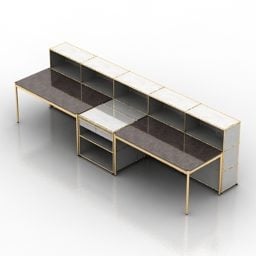 „Bürotisch, modulare Möbel“ – Interior Collection 3D-Modell