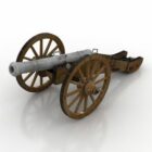 Arma de cañón vintage