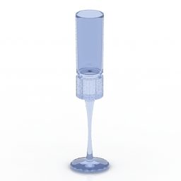 Høyt glass 3d-modell