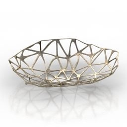 3D model kovové hnízdo vázy
