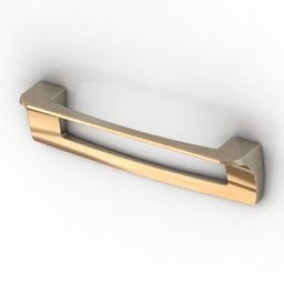 Gold Handle Cabinet 3d model