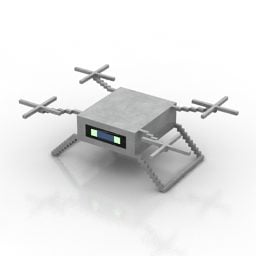 نموذج طائرة بدون طيار الخيال العلمي 3D