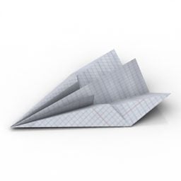 Jouet d'avion en papier modèle 3D