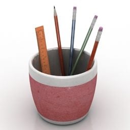 3d модель Стек олівців