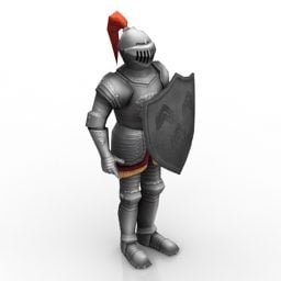 Mô hình 3d bộ áo giáp thời trung cổ