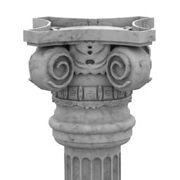 Classic Carved Column 3d model
