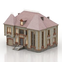 하우스 빅토리아 스타일 3d 모델