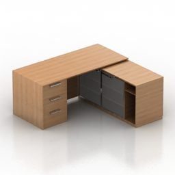3д модель кабинета-стола-комбайна конференц-зала