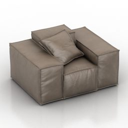 Шкіряне крісло Melia 3d модель
