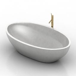 Бетонна яйцева ванна 3d модель
