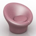 Кожаное кресло в форме гриба