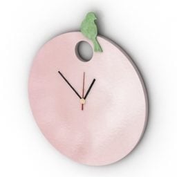 Minimalist Pink Clock 3d model