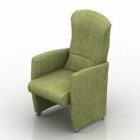 Green Fabric Armchair Vinci