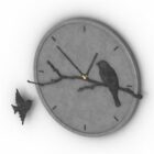 鳥の時計ウォールマウント