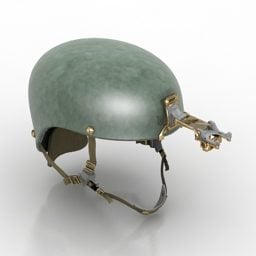 1D-Modell der Helmsammlung des 3. Weltkriegs
