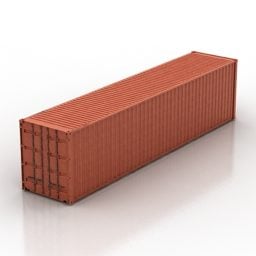 Mô hình 3d Hộp chở hàng container