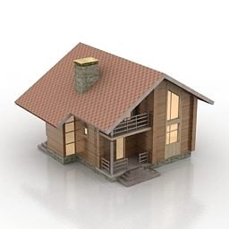 Model 1D małego leśnego domu V3