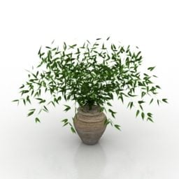 Modelo 3d de flor de vaso de planta