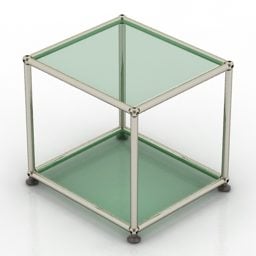 نموذج طاولة مربعة للأثاث ثلاثي الأبعاد