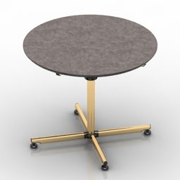 Table Round Modular 3d model