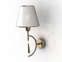 Vintage Sconce Lamp Brass Material 3d model