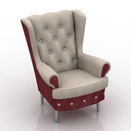 Wing Armchair Venice Collection 3d model