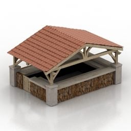 Small Arbor Building 3d model