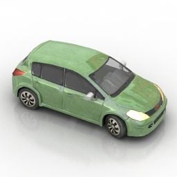 Voiture Nissan Tiida modèle 3D