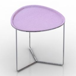 שולחן שירות תלת מימד בצבע סגול