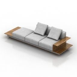 3д модель дивана Yuuto со столом