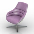 沙龙紫色扶手椅