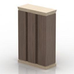 3д модель антикварного шкафа из дерева ореха