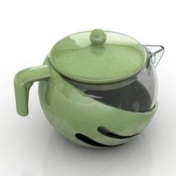 กาน้ำชาแบบวินเทจ 3d