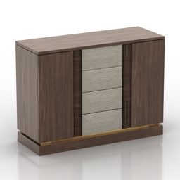 Locker For Living Room 3d model