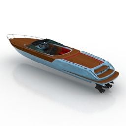 Sportovní rychlostní člun 3D model