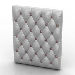 White Pillow For Sofa 3d model