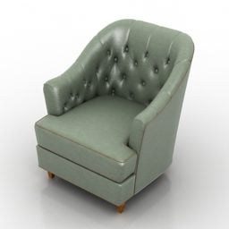 كرسي بذراعين Amd Furniture نموذج ثلاثي الأبعاد