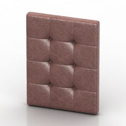 Grey Pillow Realistic 3d model