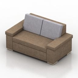 Einfaches 3D-Modell für Couchmöbel