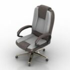 Brown Wheel Armchair Office Furniture