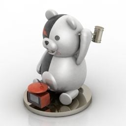 Pooh Bear Toy 3d-model