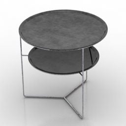 2 Layers Round Table Valet 3d model