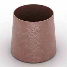 Brązowy wazon Model 3D