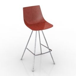 Bar Chair Leather Pad 3d model