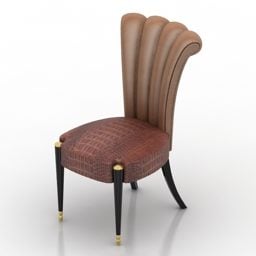 Antique Leather Chair Adamo 3d model
