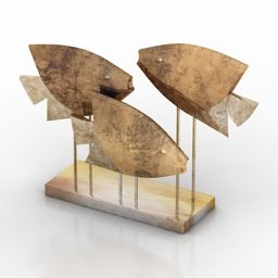 置物魚の装飾3Dモデル