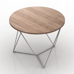 Modelo 3d de tallo de mesa redonda