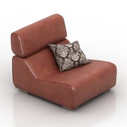 Leather Armchair Blanche Furniture 3d model